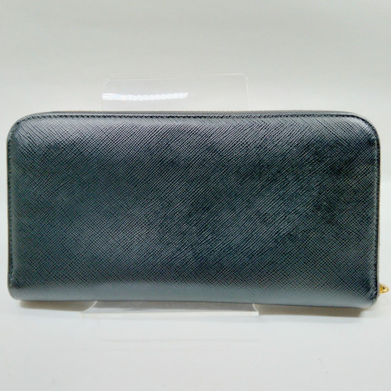 Prada Long Wallet Black Leather