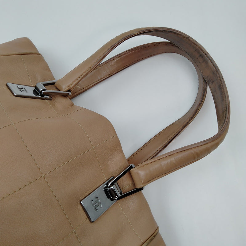 Chanel Hand Bag Brown Leather