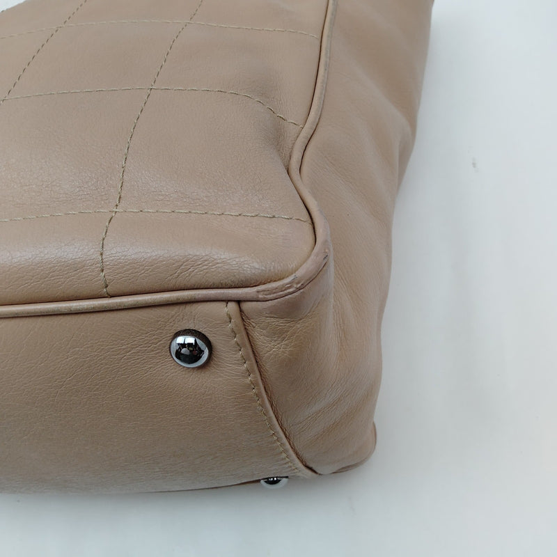 Chanel Hand Bag Brown Leather