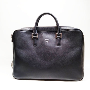 Mcm Business Bag Black Leather