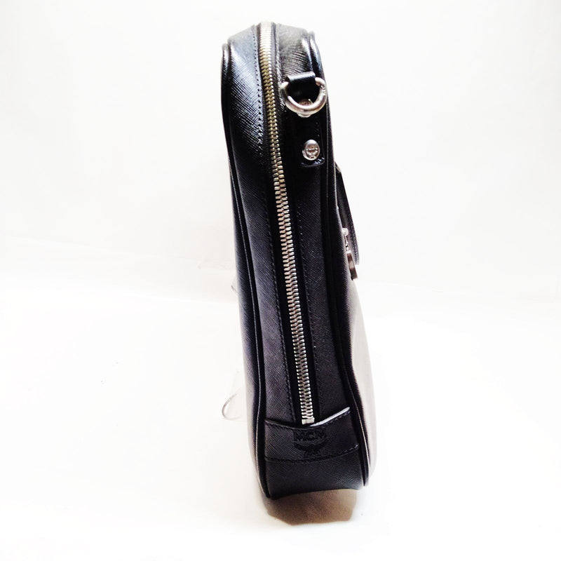 Mcm Business Bag Black Leather