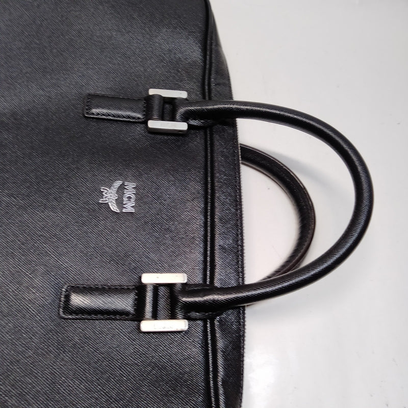 Mcm Business Bag Black Leather
