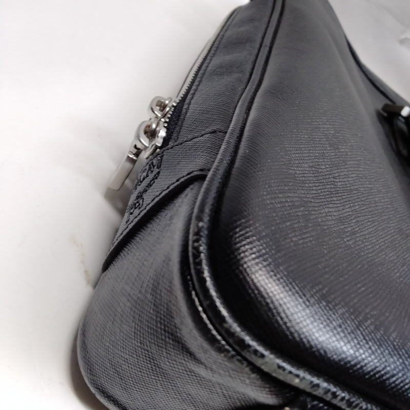 Mcm Business Bag Black Leather