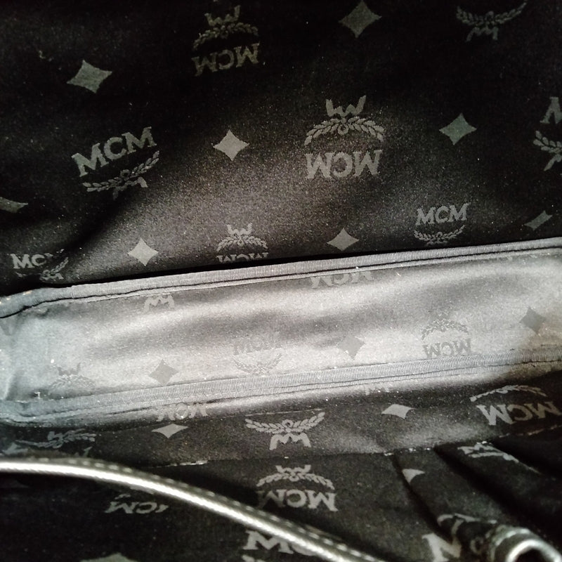 Mcm Business Bag Black Leather