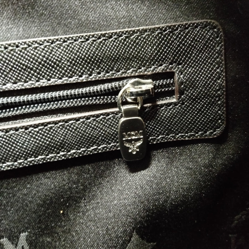 Mcm Business Bag Black Leather