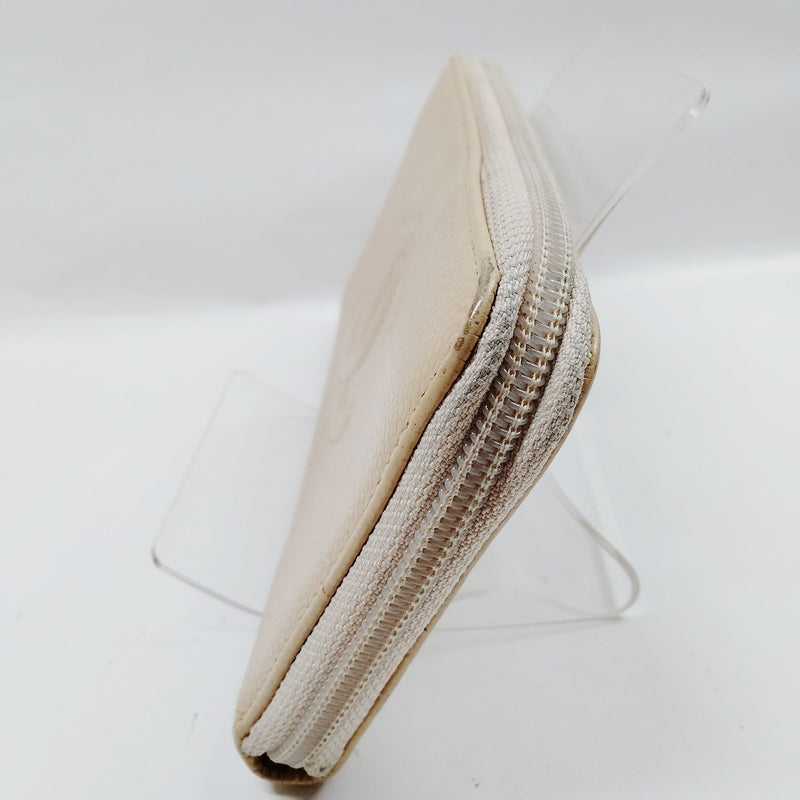 Chanel Long Wallet Beige Caviarskin