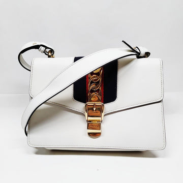 Gucci Shoulder Bag Sherry Line White