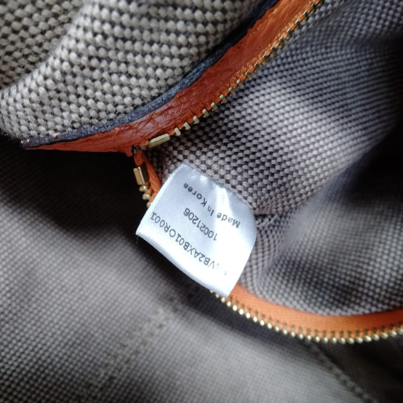 Mcm Hand Bag Orange Leather