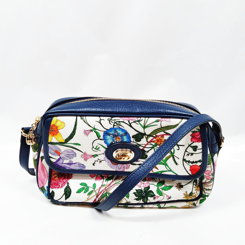 Gucci Shoulder Bag White Canvas