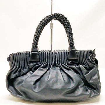 Bottega Veneta Tote Bag Black Leather