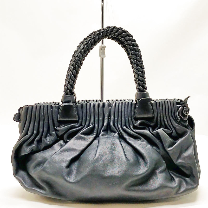 Bottega Veneta Tote Bag Black Leather
