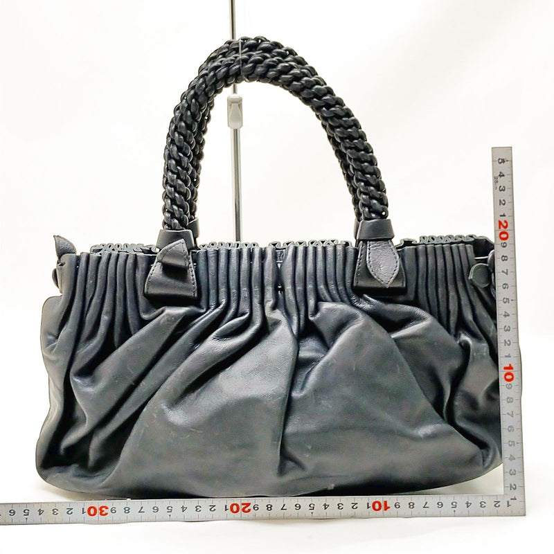 Bottega Veneta Tote Bag Black Leather