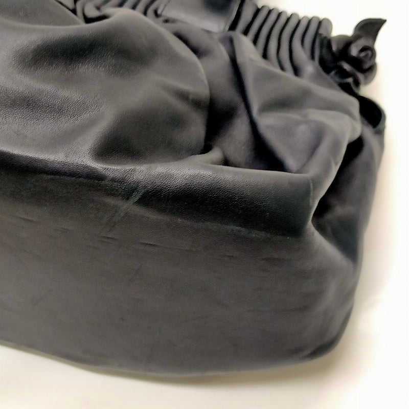 Bottega Veneta Tote Bag Black Leather