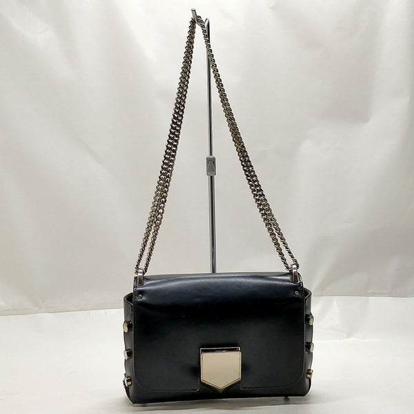 Jimmy Choo Shoulder Bag Black Leather