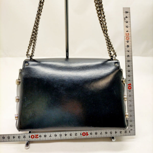 Jimmy Choo Shoulder Bag Black Leather