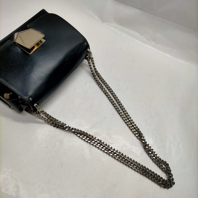 Jimmy Choo Shoulder Bag Black Leather