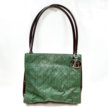 Christian Dior Tote Bag Green Nylon