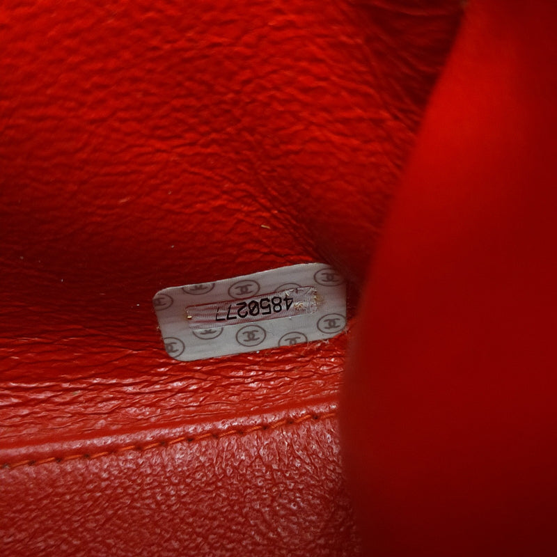 Chanel Hand Bag Red Patent Leather