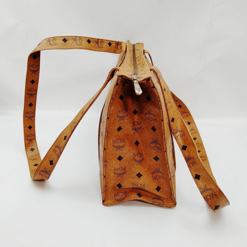 Mcm Shoulder Bag Brown Pvc