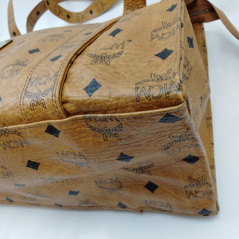 Mcm Shoulder Bag Brown Pvc
