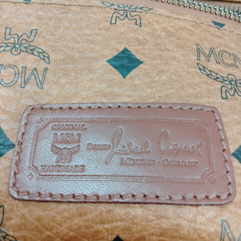 Mcm Shoulder Bag Brown Pvc