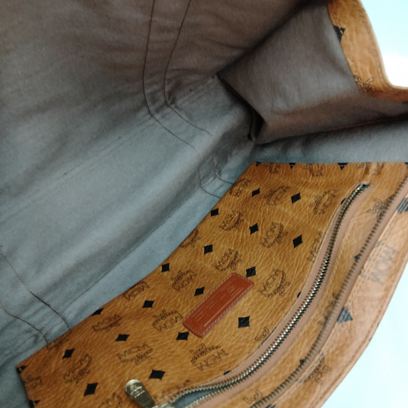 Mcm Shoulder Bag Brown Pvc