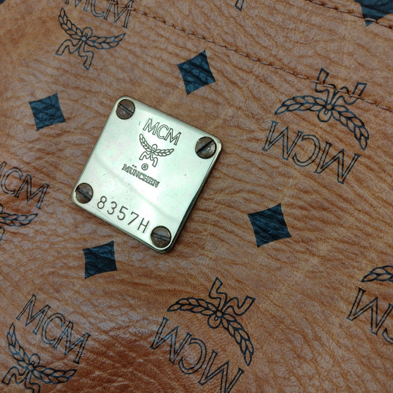 Mcm Shoulder Bag Brown Pvc