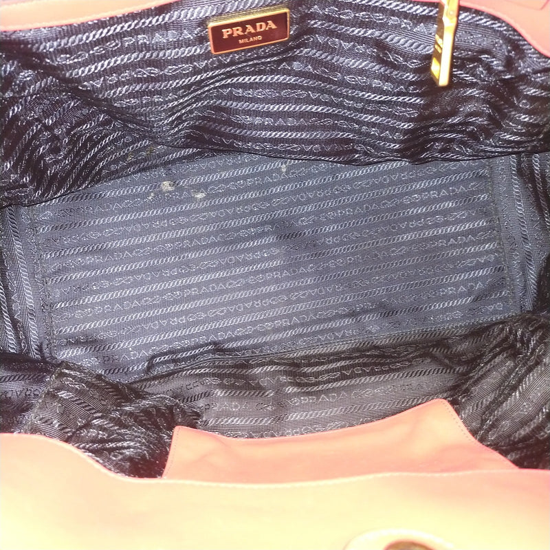 Prada Hand Bag Red Leather