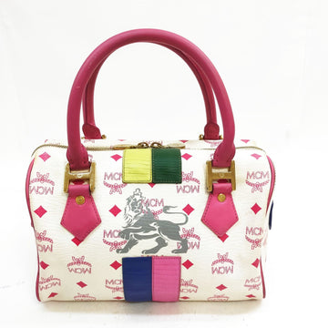 Mcm Hand Bag White Pvc