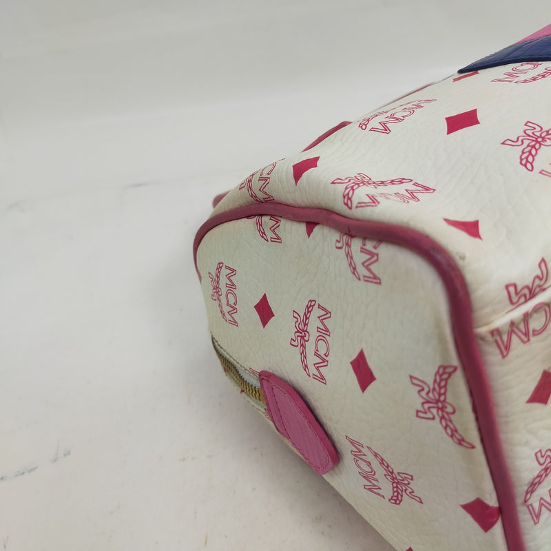 Mcm Hand Bag White Pvc