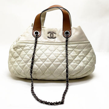 Chanel Tote Bag In The Mix White Leather