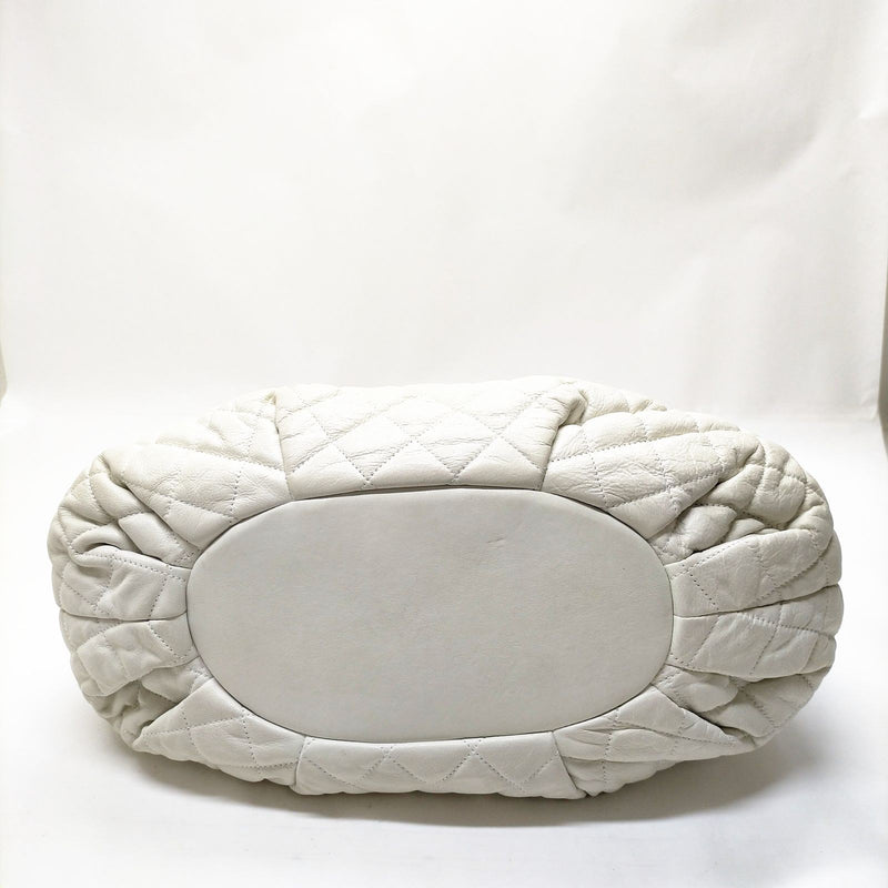 Chanel Tote Bag In The Mix White Leather