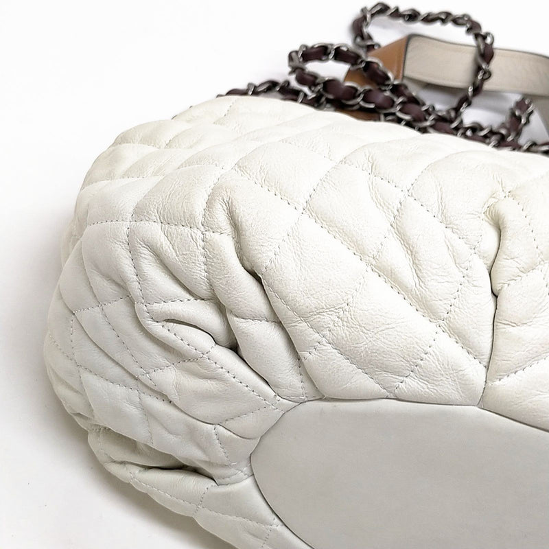 Chanel Tote Bag In The Mix White Leather