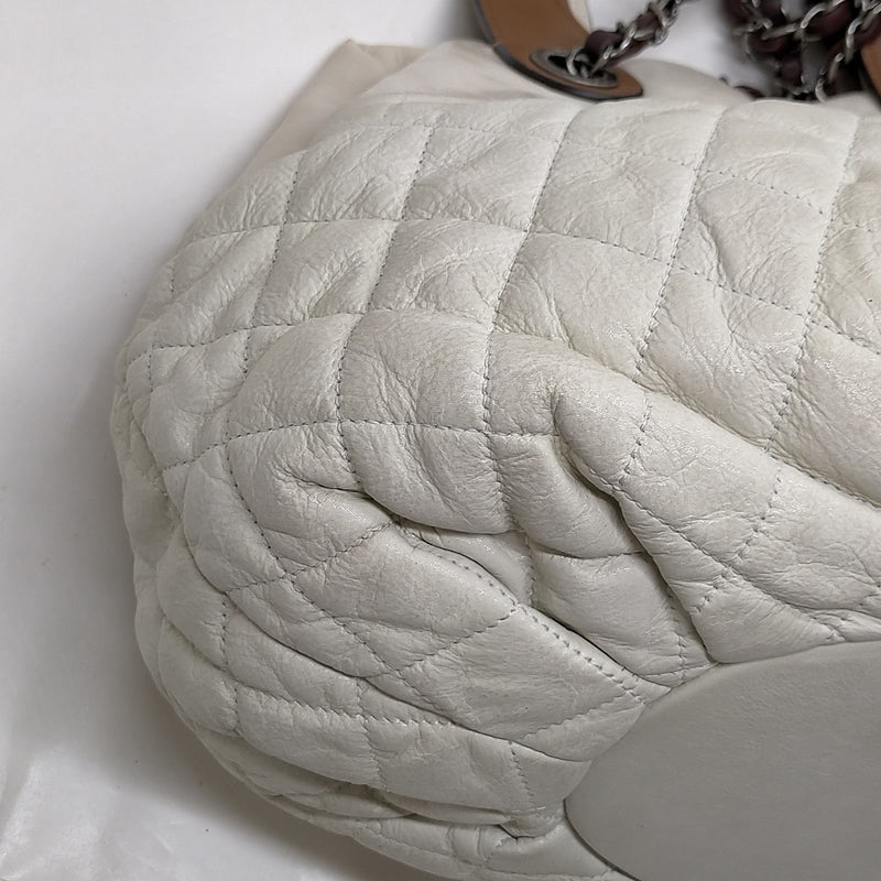 Chanel Tote Bag In The Mix White Leather