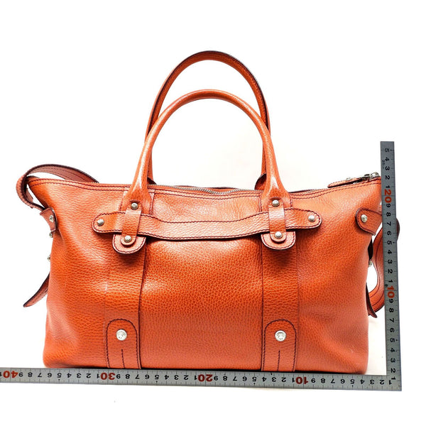 Ferragamo Tote Bag Red Leather