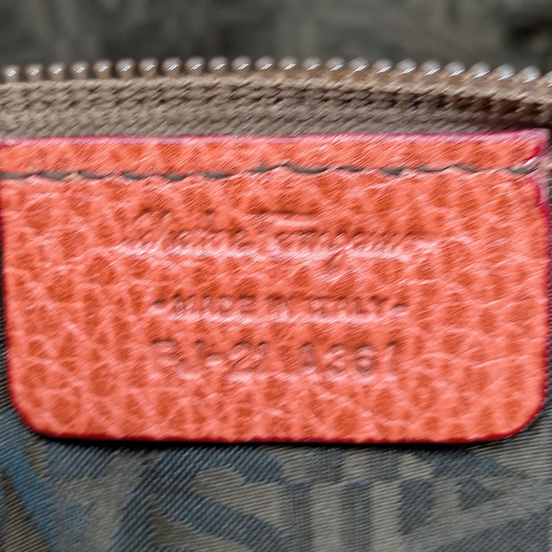 Ferragamo Tote Bag Red Leather