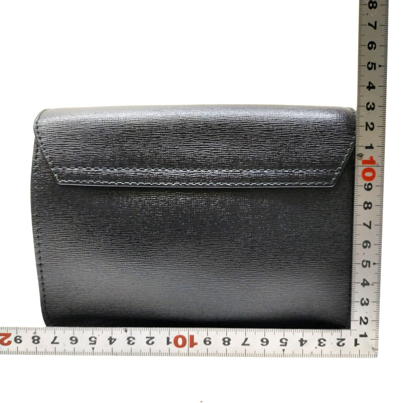 Furla Shoulder Bag Black Leather