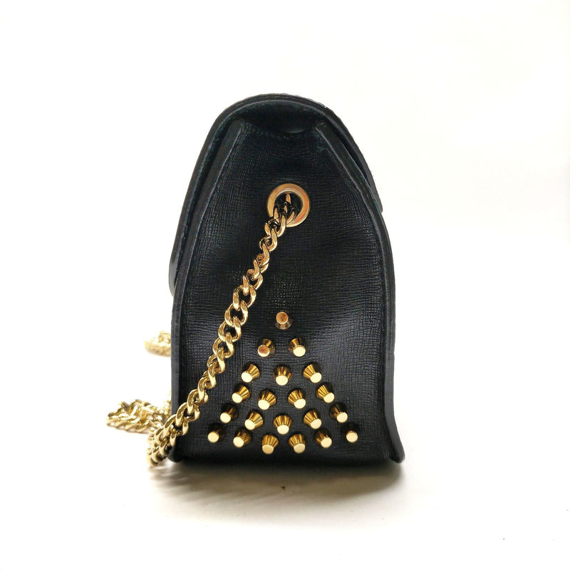 Furla Shoulder Bag Black Leather