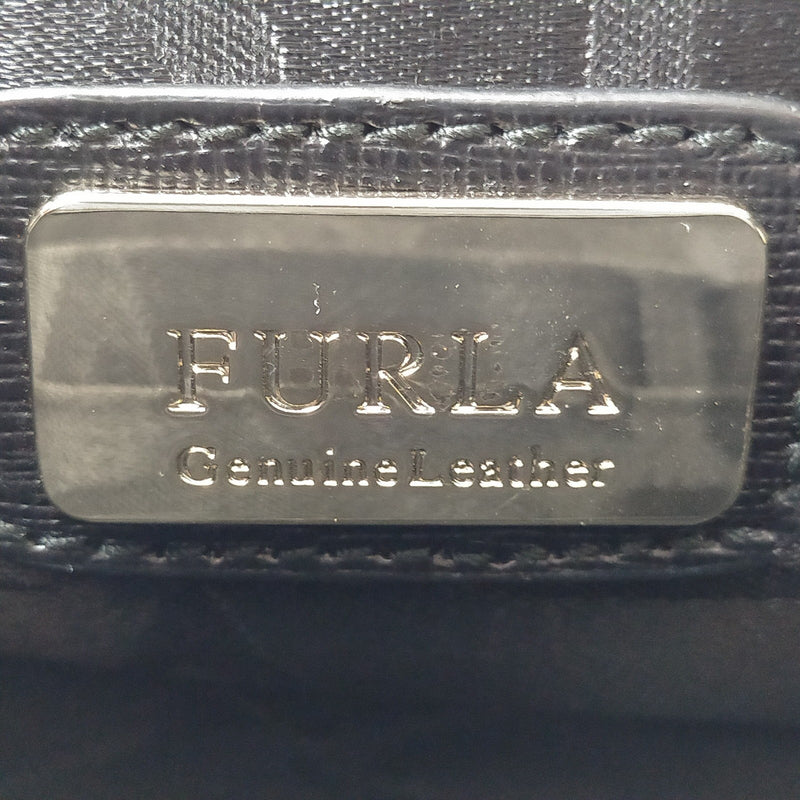 Furla Shoulder Bag Black Leather