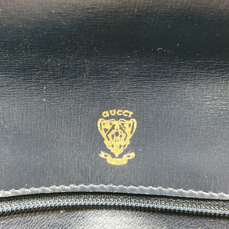 Vintage Gucci Clutch Bag Navy Blue