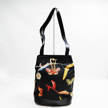 Ferragamo Shoulder Bag Black Nylon