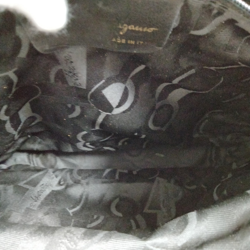 Ferragamo Shoulder Bag Black Nylon
