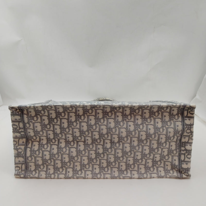 Christian Dior Hand Bag Gray Canvas