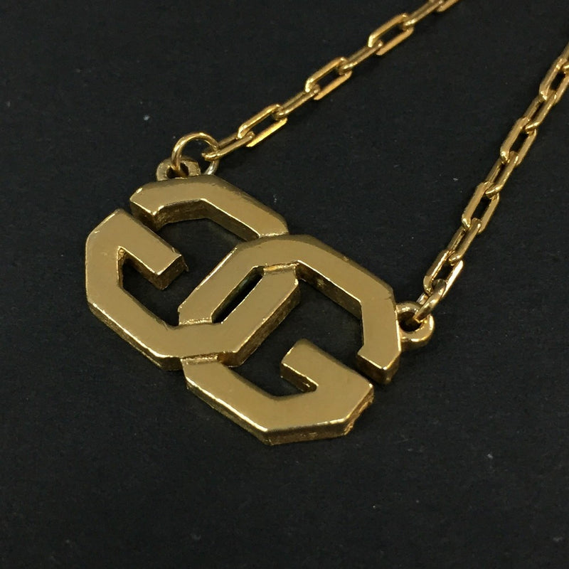 Givenchy Gg Logo Gold Tone Pendant