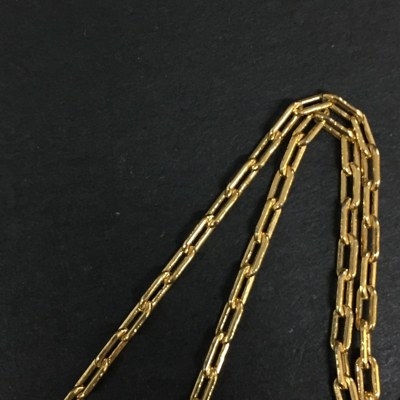 Givenchy Gg Logo Gold Tone Pendant
