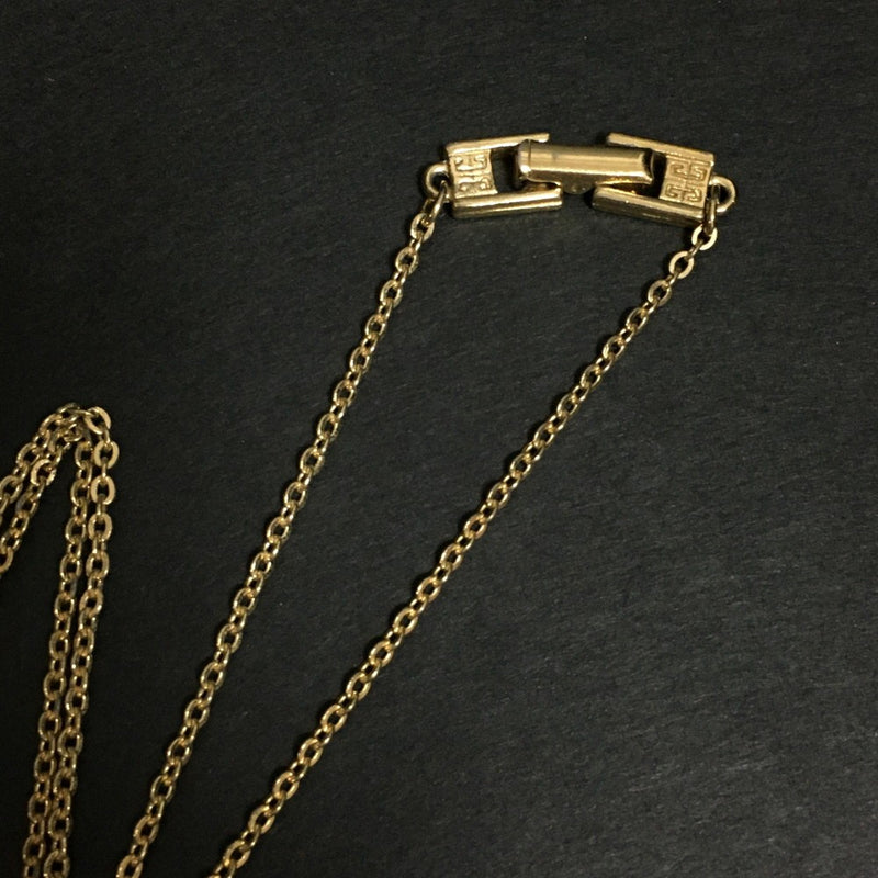 Givenchy 4G Logo Gold Tone Pendant