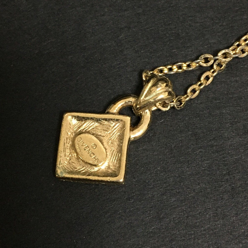 Givenchy 4G Logo Gold Tone Pendant