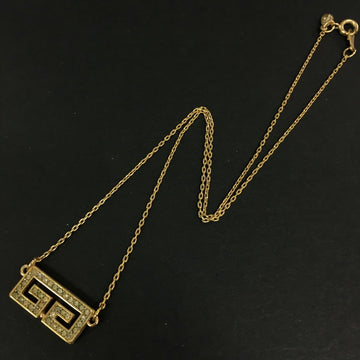 Givenchy G Logo Rhinestone Gold Tone