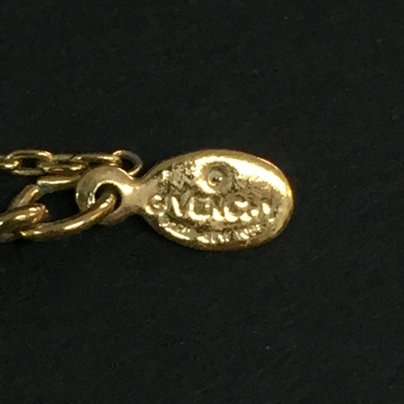 Givenchy G Logo Rhinestone Gold Tone