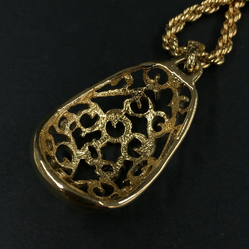 Yves Saint Laurent Gold Tone Pendant